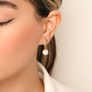 گوشواره مرواریدی دخترانه بدل
