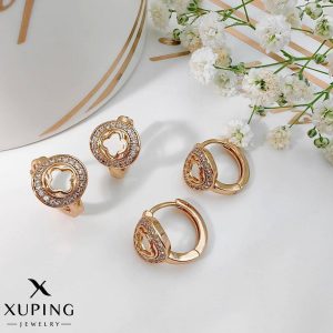 گوشواره قلبی نگینی جدید