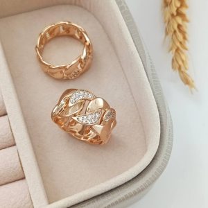 انگشتر کارتیر زنانه طرح طلا