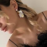 گوشواره صدف و مروارید فشن