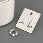 گوشواره میناکاری ژوپینگ با روکش طلا و رنگ ثابت gv259 - تصویر 4