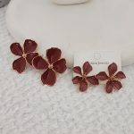 گوشواره میناکاری طرح گل